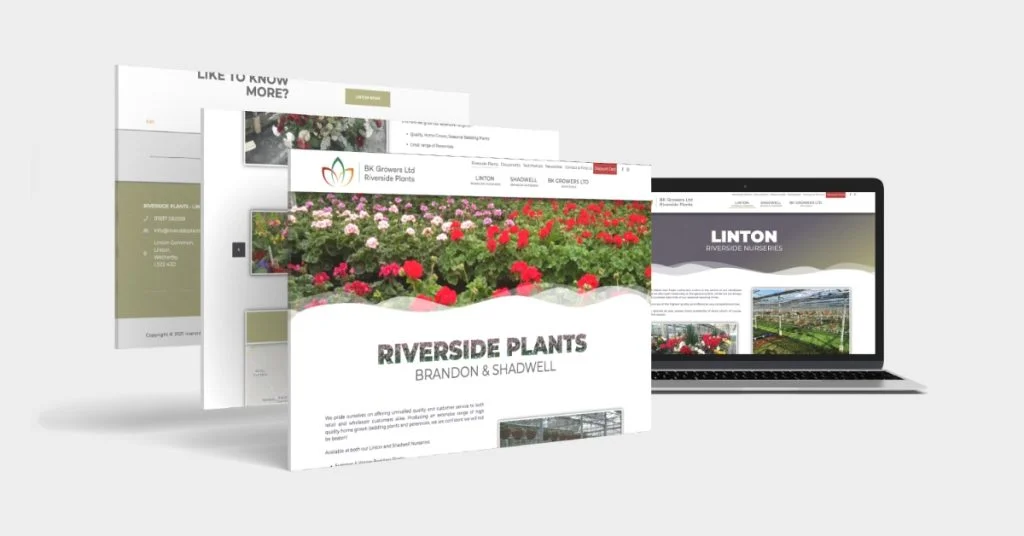 Riverside Plants Website 1 Mockup website